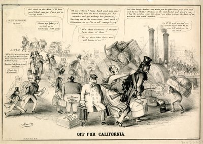 Op weg naar Californië, 1849 door Manning